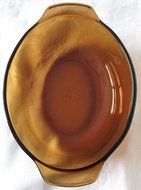 Anchor Hocking 1-1/2 Qt Amber Oval Casserole - No Lid N2