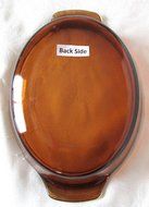 Anchor Hocking 1-1/2 Qt Amber Oval Casserole - No Lid N3