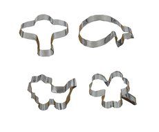 DIY Cookie Cutters 4pcs Stainless Baking Tools Mold