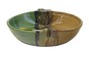 Clay In Motion Handmade Ceramic Apple Torte Baking Dish - Mountain Meadows N2