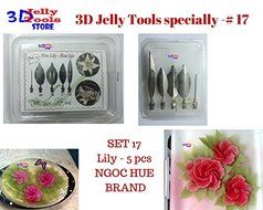 3D Jelly Cake Tools specially -Type 17 - LiLy - 5 pcs/set