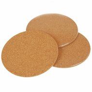 Plain Cork Coasters Drink Wine Mats Cork Kitchen Dining Mats Brown Color N3
