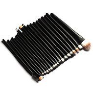 BeautyMood 20 Pcs Pro Makeup Set Powder Foundation Eyeshadow Eyeliner Lip Cosmetic Brushes(Black) With 1 Pcs Cosmetic... N4