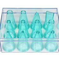 Fat Daddio&#039;s Polycarbonate Pastry Tubes / Frosting Tips 12 pc Self-Sealing