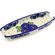 Ceramika Bona H1840G Polish Pottery Ceramic Corn Tray Hand Painted, 9-Inch