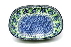 Polish Pottery Baker - Rounded Rectangular - Large (12&quot;) - Unikat Signature U1281