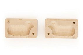 Traditional Easter Wooden Butter Lamb Mold, Small
