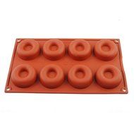 iClover Beautiful Food Grade food Grade Silicone Bakeware Baking Pan Cake Mold With 8 Cavity Silicone Donut Baking...