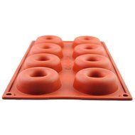 iClover Beautiful Food Grade food Grade Silicone Bakeware Baking Pan Cake Mold With 8 Cavity Silicone Donut Baking... N4