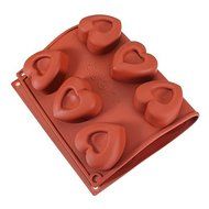 12 Cube Heart Shape Silicone Chocolate Pastry Cake Mold Soup Mould N4