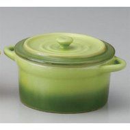 Casserole utw674-37-374 [6 x 4.7 x 3.1 inch] Japanece ceramic Round casserole GR tableware