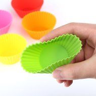 [Pack of 24] eGroo&reg; Silicone Baking Cups Cupcake Liners , Non-stick &amp; Reusable Muffin Cups Molds N4