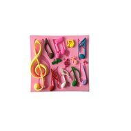 Cutoy Music Note Design Silicone Cake Fondant Chocolete Jello Soap Candy Gum Paste Molds Clay Moulds DIY Decorating...