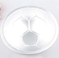 &#65288; 2 Size 2 Set 4 Pieces&#65289;Soccer Ball Pan &#10030;Football Shape Cake Pan&#10030;DIY Metal Bath Bomb Mold&#10030; Pudding mold By Palker... N3