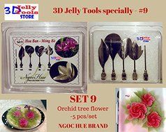 3D Jelly Cake Tools specially -Type 9 - Orchid tree flower - 5 pcs/set