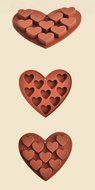 SIEGES 10 Holes Heart Shaped Silicone Molds for Chocolate Cake Jelly Pudding Handmade Soap Baking N4