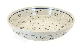 Polish Pottery Country Meadow Pie Dish