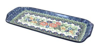 Polish Pottery Royal Gardens Bread Tray