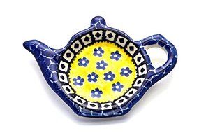 Polish Pottery Tea Bag Holder - Sunburst