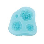 DUFUSTORE 1pc Silicon Rose Pattern Fondant Cake Sugarcraft Decorating Mold Tools N5