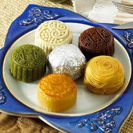HOTOP Mid-autumn Festival Moon Cake Mold (Flower Stamp of 4 100g) N7