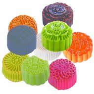 HOTOP Mid-autumn Festival Moon Cake Mold (Flower Stamp of 4 100g) N8