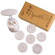 HOTOP Mid-autumn Festival Moon Cake Mold (Flower Stamp of 4 100g) N14