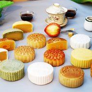 HOTOP Mid-autumn Festival Moon Cake Mold (Flower Stamp of 4 100g) N16