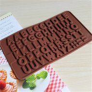 JLHua Unique Decorative 26 Alphabet Cake Mould Silicone Easy Clean ECO Friendly Candy Pastry Mould Chocolate Mold