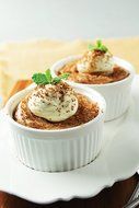 HIC Porcelain Souffle,Set of 6, 4-ounce, 3-inch