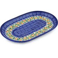 Ceramika Bona H0541H Polish Pottery Ceramic Platter Hand Painted, 9-Inch