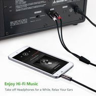 Ugreen 3.5mm to 2RCA Audio Auxiliary Stereo Y Splitter Cable Male to Male Gold Plated, 6ft/2m N2