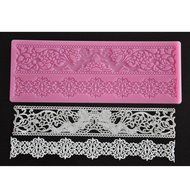 FOUR-C Silicone Lace Mat Texture Cake Mat Color Pink