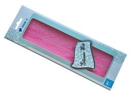 FOUR-C Silicone Lace Mat Texture Cake Mat Color Pink N3
