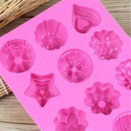 HSE Flower Silicone Cake Mold Baking Tools Decorations for Cakes Fondant N4