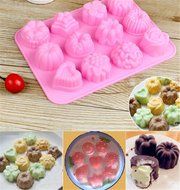 HSE Flower Silicone Cake Mold Baking Tools Decorations for Cakes Fondant N5