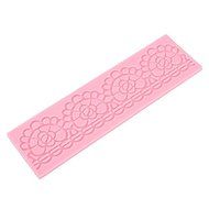 &quot;Rose Silicone Lace Mold Chocolate Fandant Cake Decorating Mould&quot; shopping N4