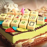 DIY Mahjong Chocolate Mold Baking Mould Mahjong 13 Unitary Cake Mold N5