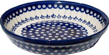 Polmedia Polish Pottery Pie dish 10" #GU879-166A Zaklady Ceramiczne H0856A