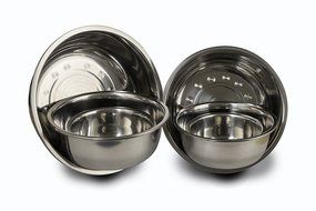 (Set of 6) Kitchen Winners Mixing Bowls Stainless Steel, Mirror Finish ,3/4 1.5, 3, 4, 5, and 8, Qt N2