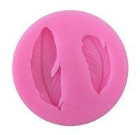 Feathers 2 cavity Silicone Mold for Fondant, Gum Paste Chocolate Crafts N2