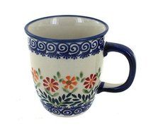 Polish Pottery Garden Bouquet Coffee Mug