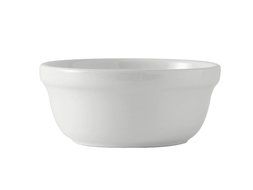Tuxton BWB-1403 Vitrified China Casserole, 14 oz, White (Pack of 12)