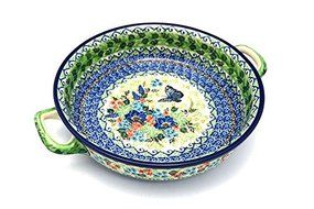 Polish Pottery Baker - Round with Handles - Large - Unikat Signature U4600