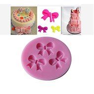 Shopline Bow Silicone Fondant Mould Cake Decorating Chocolate Baking Mold N4