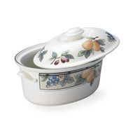 Mikasa Garden Harvest Oval Covered Casserole, 1.5-Quart