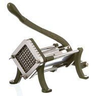 Foodservice Essentials (FFC-50) Commercial French Fry Cutter (1/2-Inch Blade, Die Cast Iron, Green)
