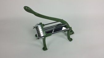 Foodservice Essentials (FFC-50) Commercial French Fry Cutter (1/2-Inch Blade, Die Cast Iron, Green) N5