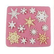 Snowflake Frozen Snow Flake Silicone Mold Cake Topper Fondant Chocolate