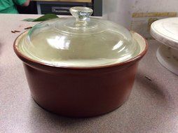 Vintage Stoneware Baking Crock By Carmelite of Germany/ Marked MC 20 / 806